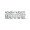 Thumbnail Image 4 of Previously Owned - 1 CT. T.W. Diamond Double Row Scallop-Edge Band in 10K White Gold