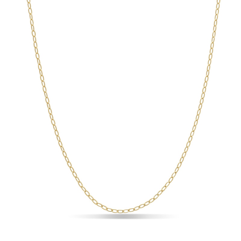 Main Image 1 of Previously Owned - Ladies' 2.07mm Forzatina Cable Chain Necklace in 14K Gold - 24"