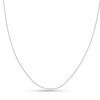 Thumbnail Image 1 of Previously Owned - Ladies' 0.88mm Adjustable Diamond-Cut Wheat Chain Necklace in 14K White Gold - 22"