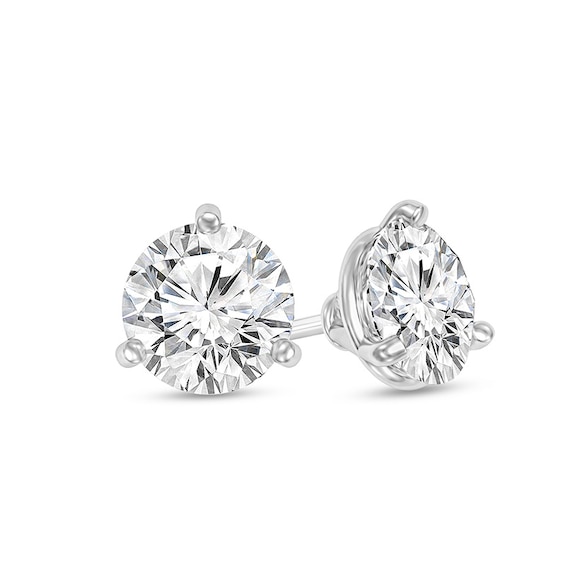 Previously Owned - 1/4 CT. T.w. Diamond Solitaire Stud Earrings in 14K White Gold (I/Vs2)