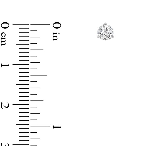 Previously Owned - 1/4 CT. T.w. Diamond Solitaire Stud Earrings in 14K White Gold (I/Vs2)