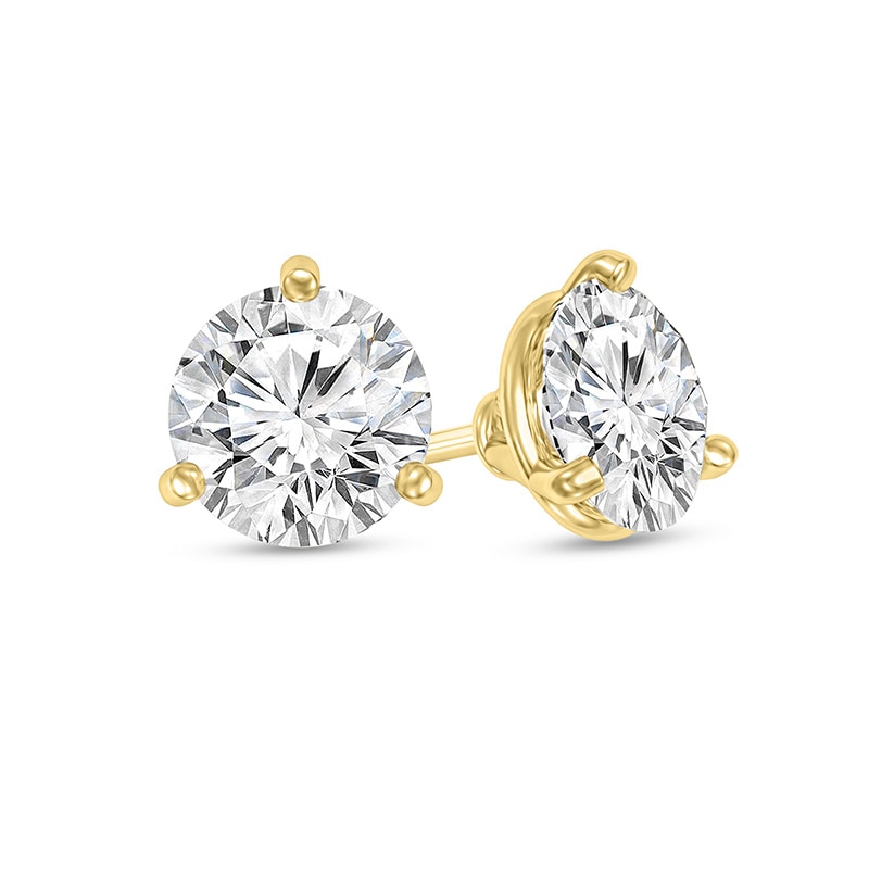 Main Image 1 of Previously Owned - 1/4 CT. T.W. Diamond Solitaire Stud Earrings in 14K Gold (I/VS2)