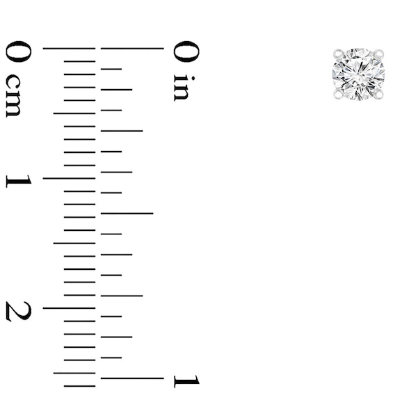 Previously Owned - 1/4 CT. T.w. Diamond Solitaire Stud Earrings in 14K White Gold (I/Vs2)