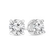 Thumbnail Image 1 of Previously Owned - 1/3 CT. T.W. Diamond Solitaire Stud Earrings in 14K White Gold (I/SI2)