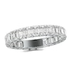 Thumbnail Image 1 of Previously Owned - 3 CT. T.W. Emerald-Cut Diamond Eternity Band in Platinum