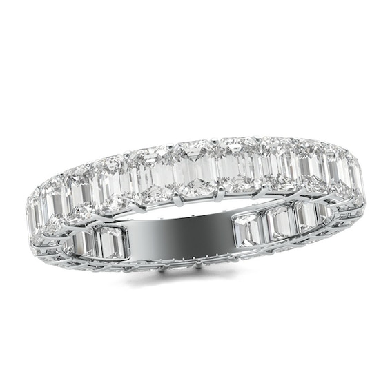 Previously Owned - 3 CT. T.w. Emerald-Cut Diamond Eternity Band in Platinum