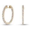 Thumbnail Image 1 of Previously Owned - 3/4 CT. T.W. Diamond Inside-Out Hoop Earrings in 14K Gold
