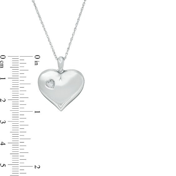 Previously Owned - Diamond Accent Double Heart Locket in Sterling Silver