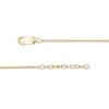 Thumbnail Image 3 of Previously Owned - Black Diamond Accent Crescent Moon Anklet in Sterling Silver with 14K Gold Plate - 10"