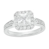 Thumbnail Image 1 of Previously Owned - 1-1/2 CT. T.W. Princess-Cut Diamond Frame Engagement Ring in 14K White Gold