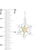 Thumbnail Image 3 of Previously Owned - Black Hills Gold Snowflake Drop Earrings in Sterling Silver