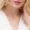 Thumbnail Image 2 of Previously Owned - Baguette-Cut Amethyst and Diamond Accent Cluster Pendant in 10K Rose Gold