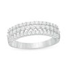 Thumbnail Image 1 of Previously Owned - 1/2 CT. T.W. Diamond Multi-Row Band in 10K White Gold