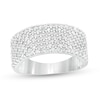 Thumbnail Image 1 of Previously Owned - 1 CT. T.W. Diamond Multi-Row Band in 10K White Gold