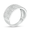 Thumbnail Image 3 of Previously Owned - 1 CT. T.W. Diamond Multi-Row Band in 10K White Gold