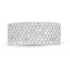 Thumbnail Image 4 of Previously Owned - 1 CT. T.W. Diamond Multi-Row Band in 10K White Gold