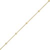 Thumbnail Image 1 of Previously Owned - 2.0mm Diamond-Cut Bead Station Bracelet in 14K Gold - 7.5"