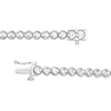 Thumbnail Image 3 of Previously Owned - 1/3 CT. T.W. Composite Diamond Graduated Tennis Necklace in Sterling Silver