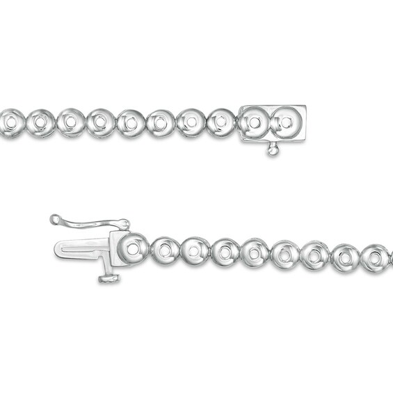 Previously Owned - 1/3 CT. T.w. Composite Diamond Graduated Tennis Necklace in Sterling Silver