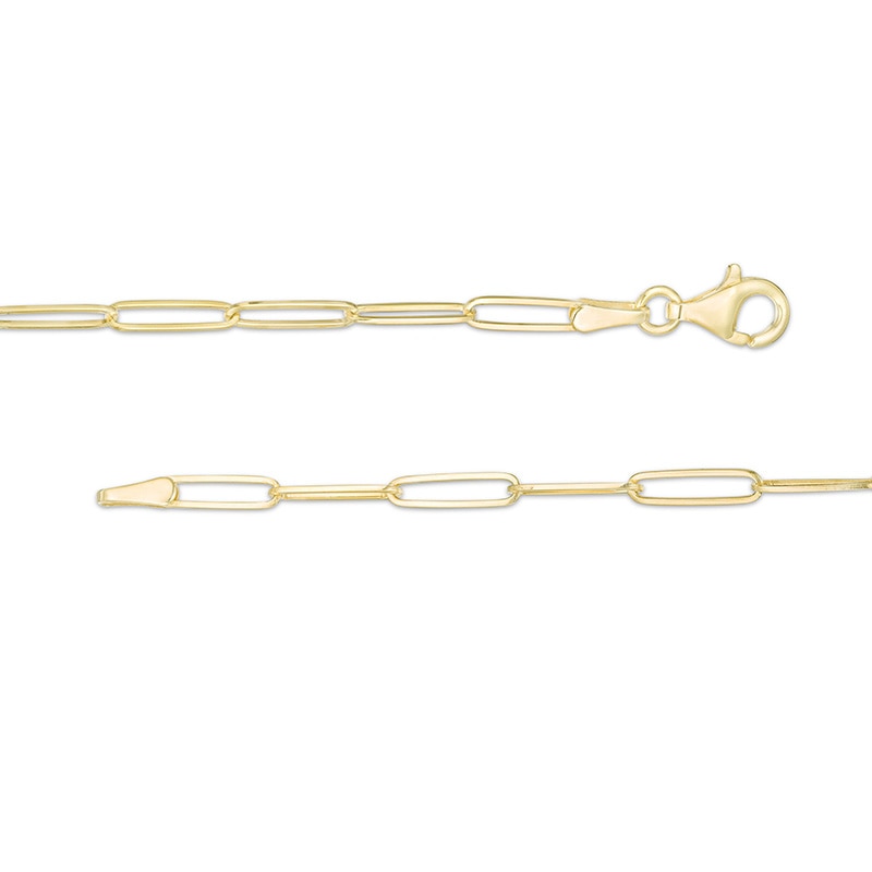 Main Image 3 of Previously Owned - 2.6mm Elongated Link Chain Necklace in Solid 14K Gold - 24&quot;
