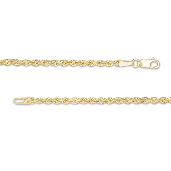 Previously Owned - 2.3mm Rope Chain Necklace in Hollow 14K Gold - 22"