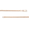 Thumbnail Image 3 of Previously Owned - 2.3mm Rope Chain Necklace in Hollow 14K Rose Gold - 20"
