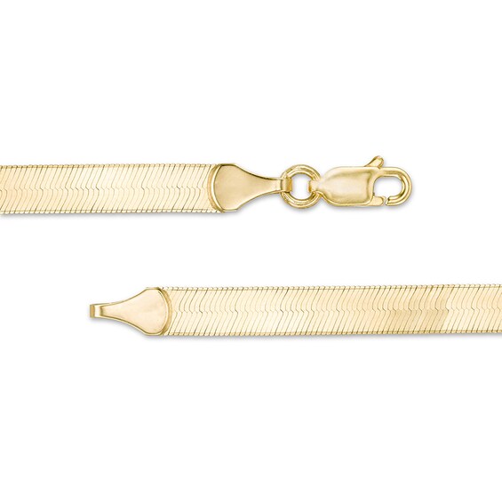 Previously Owned - 5.25mm Herringbone Chain Necklace in Solid 14K Gold - 24"