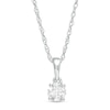 Thumbnail Image 1 of Previously Owned - 1/3 CT. Diamond Solitaire Pendant in 10K White Gold