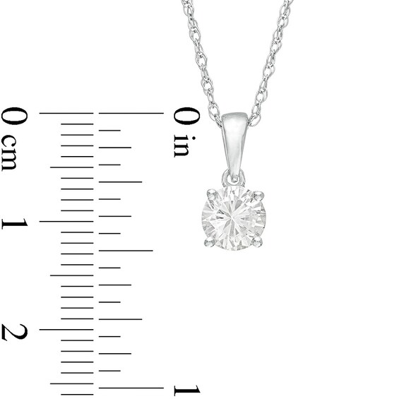 Previously Owned - 3/4 CT. Diamond Solitaire Pendant in 10K White Gold