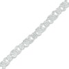 Thumbnail Image 1 of Previously Owned - 1/2 CT. T.W. Diamond "XO" Link Bracelet in Sterling Silver - 7.25"