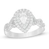 Thumbnail Image 1 of Previously Owned - 1 CT. T.W. Pear-Shaped Diamond Twist Shank Engagement Ring in 14K White Gold