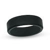Thumbnail Image 1 of Previously Owned - Triton 7.0mm Bevelled Edge Comfort Fit Wedding Band in Black Tungsten