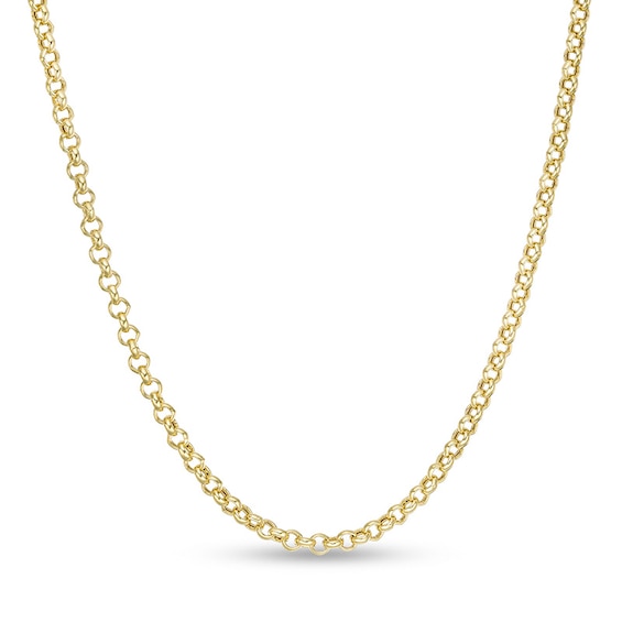 Previously Owned - 2.3mm Rolo Chain Necklace in Hollow 10K Gold - 16"