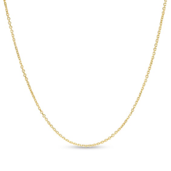 Previously Owned - 1.1mm Cable Chain Necklace in Hollow 10K Gold - 16"