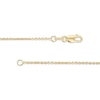 Thumbnail Image 2 of Previously Owned - 1.1mm Cable Chain Necklace in Hollow 10K Gold - 16"