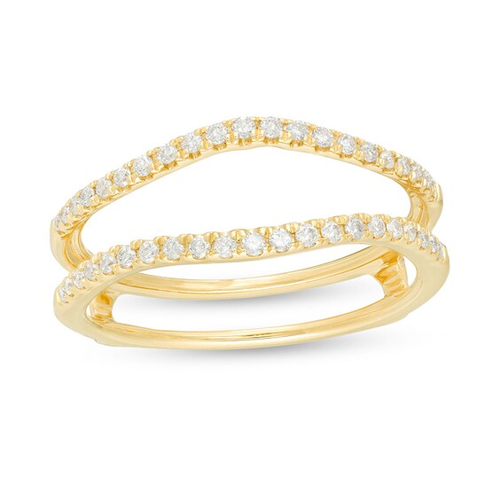 Previously Owned - 1/4 CT. T.w. Diamond Contour Solitaire Enhancer in 10K Gold