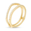 Thumbnail Image 2 of Previously Owned - 1/4 CT. T.W. Diamond Contour Solitaire Enhancer in 10K Gold