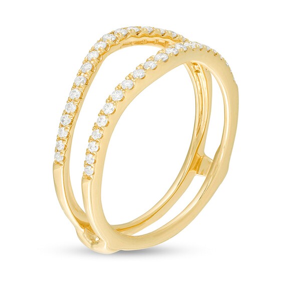 Previously Owned - 1/4 CT. T.w. Diamond Contour Solitaire Enhancer in 10K Gold