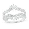 Thumbnail Image 1 of Previously Owned - 1 CT. T.W. Diamond Double Row Crown Solitaire Enhancer in 14K White Gold