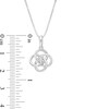 Thumbnail Image 4 of Previously Owned - Diamond Accent Solitaire Celtic Knot Pendant in Sterling Silver