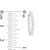 Thumbnail Image 3 of Previously Owned - 1/2 CT. T.W. Diamond Inside-Out Hoop Earrings in Sterling Silver