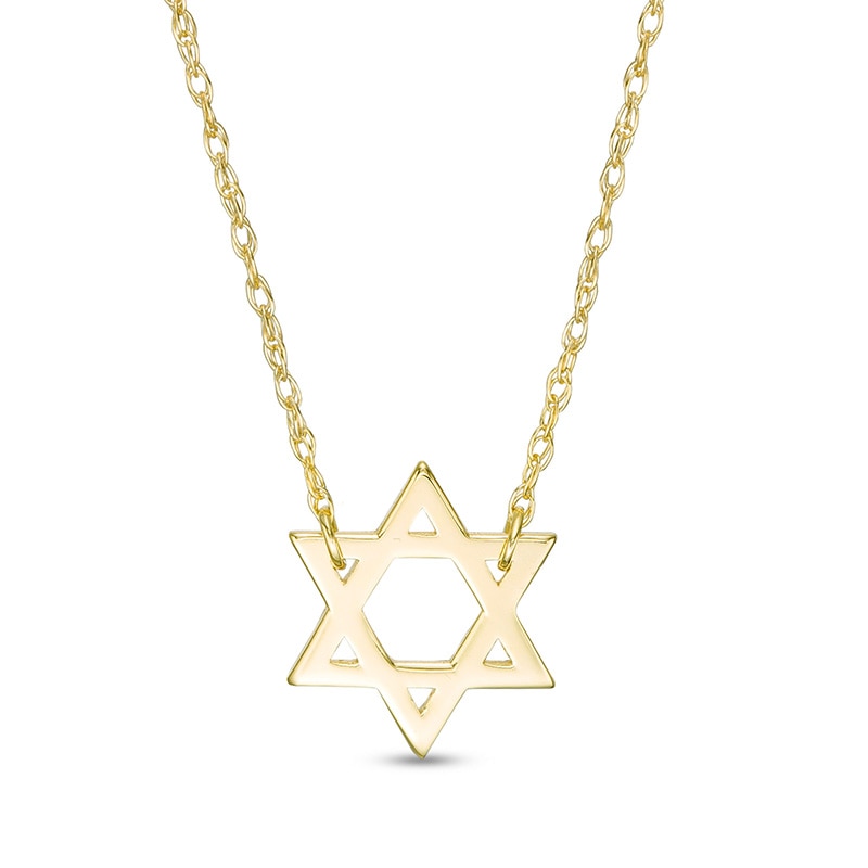 Main Image 1 of Previously Owned - Star of David Necklace in 14K Gold