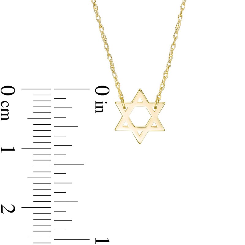 Main Image 3 of Previously Owned - Star of David Necklace in 14K Gold