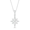 Thumbnail Image 1 of Previously Owned - 1/5 CT. T.W. Diamond North Star Pendant in Sterling Silver