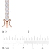 Thumbnail Image 3 of Previously Owned - 4.0mm Lab-Created White Sapphire Tennis Bracelet in Sterling Silver with Rose Rhodium - 7.25"
