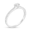 Thumbnail Image 3 of Previously Owned - 3/8 CT. T.W. Composite Heart Diamond Engagement Ring in 10K White Gold