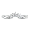 Thumbnail Image 3 of Previously Owned - 1/6 CT. T.W. Diamond Tiara Contour Wedding Band in 10K White Gold