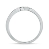 Thumbnail Image 4 of Previously Owned - 1/6 CT. T.W. Diamond Tiara Contour Wedding Band in 10K White Gold