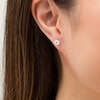 Thumbnail Image 2 of Previously Owned - 1 CT. T.W. Diamond Solitaire Stud Earrings in 10K White Gold
