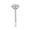 Thumbnail Image 4 of Previously Owned - 1-7/8 CT. T.W. Emerald-Cut Diamond Frame Engagement Ring in 14K White Gold
